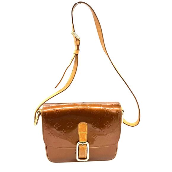 Louis Vuitton Vernis Christie GM Bronze*Beautiful Crossbody*Entrupy COA included - Picture 1 of 16